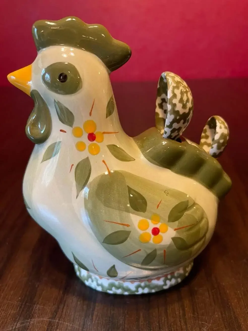 Temp-Tations Old World Figural Chicken Measuring Spoon Set Green